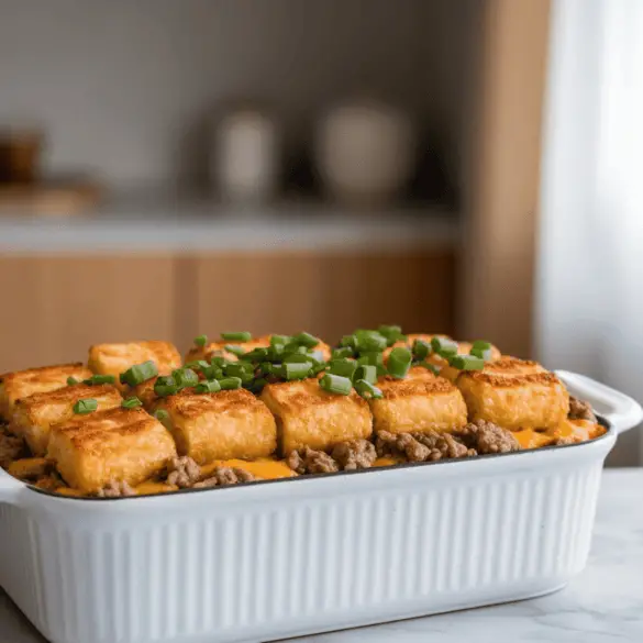 Cheeseburger Tater Tot Casserole