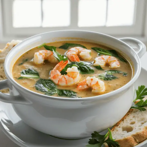 Creamy Shrimp and Spinach Soup