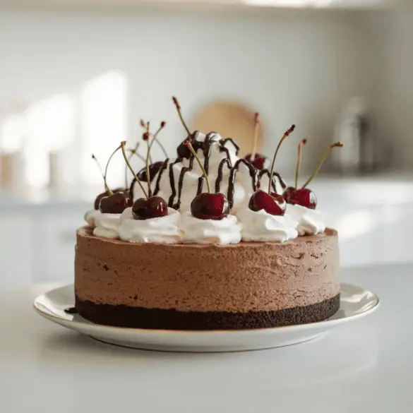 Rich Black Forest Cheesecake