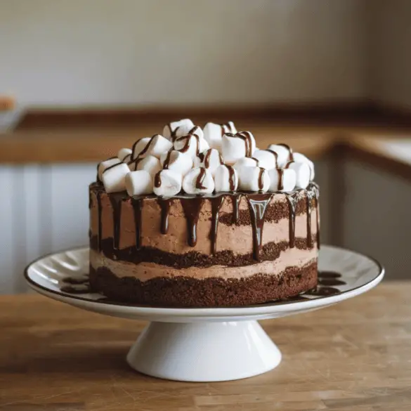 Hot Chocolate Poke Cake