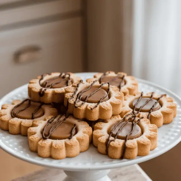 Twix Thumbprint Cookies