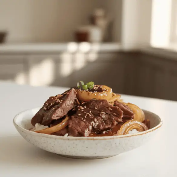 Beef and Onion Stir Fry