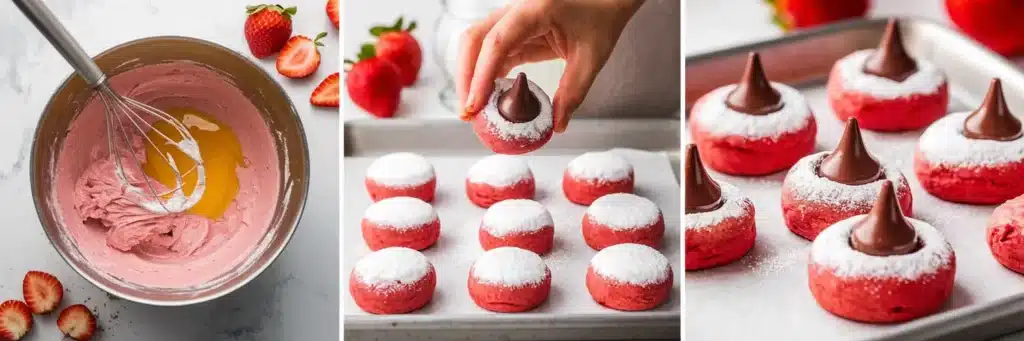 Strawberry Kiss Cookies Recipe