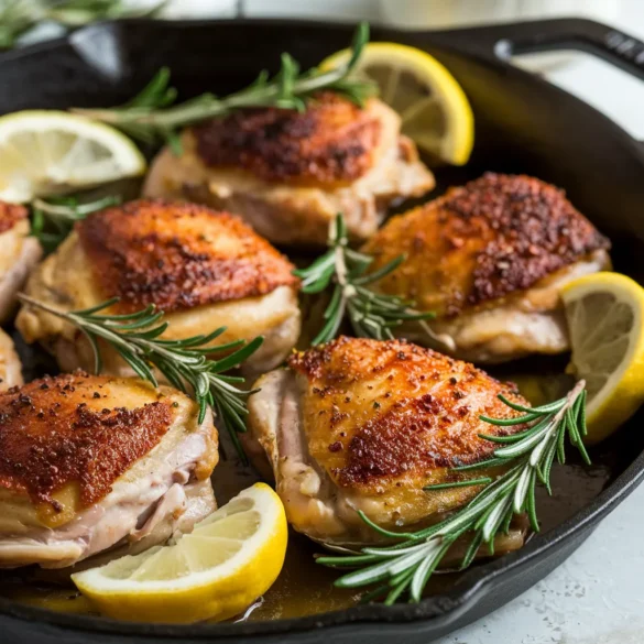 skillet chicken thighs​