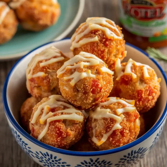 Rotel Cream Cheese Sausage Balls