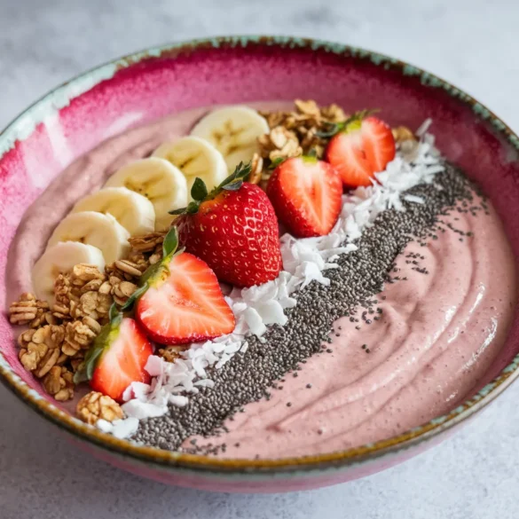 Strawberry Banana Smoothie Bowl