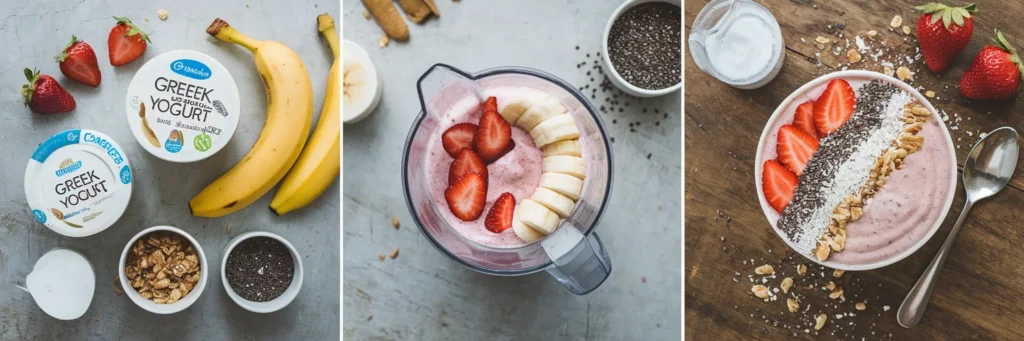 Strawberry Banana Smoothie Bowl