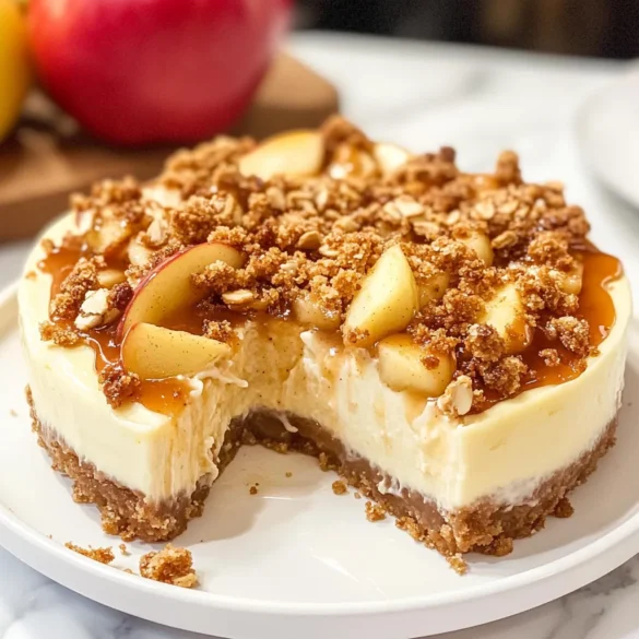 Apple Crisp Cheesecake