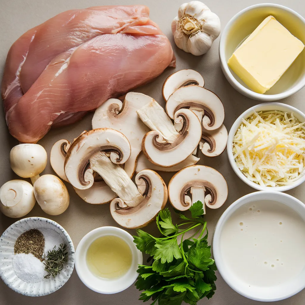  Creamy Mushroom Chicken